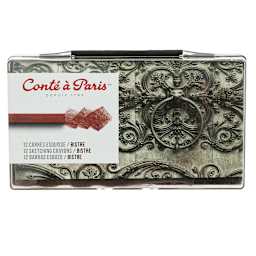 Conte Sketching Crayons Sepia Bistre