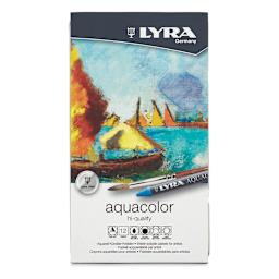Lyra Aquacolor Crayon Set - Top view of Set of 12 Assorted Colors package