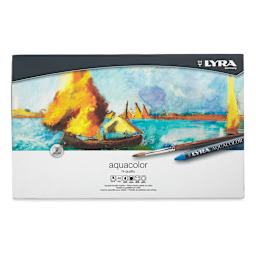 Lyra Aquacolor Crayon Set - Top view of Set of 48 Assorted Colors package