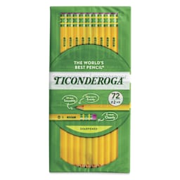 Dixon Ticonderoga Pencils - Box of 72, Pre-Sharpened, front of the packaging