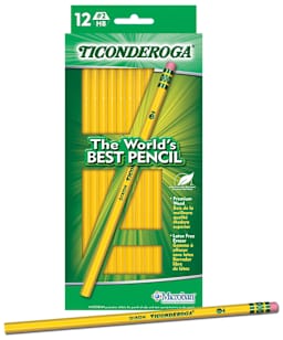 Ticonderoga Pencils 12/Box w/Hang Tag - Peggable