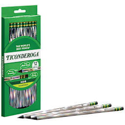 Ticonderoga Noir Pencils 12/Box - Peggable