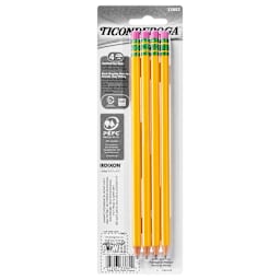Ticonderoga Pencils 4/Pkg.   Carded - Peggable