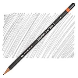 Derwent Graphic Pencil - Hardness H pencil and swatch