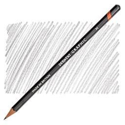 Derwent Graphic Pencil - Hardness H pencil and swatch
