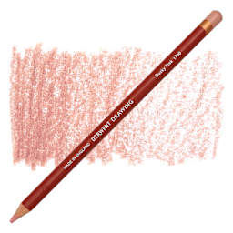 Derwent Drawing Pencil - Dusky Pink pencil and swatch