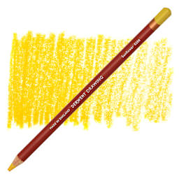 Derwent Drawing Pencil - Sunflower pencil and swatch