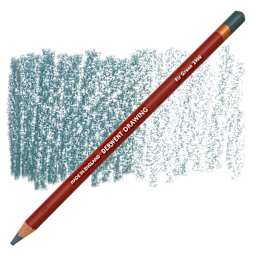 Derwent Drawing Pencil - Fir Green pencil and swatch