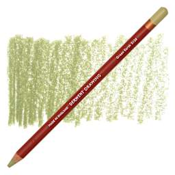 Derwent Drawing Pencil - Green Earth pencil and swatch