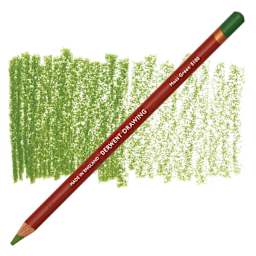 Derwent Drawing Pencil - Moss Green pencil and swatch