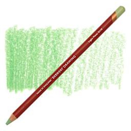 Derwent Drawing Pencil - Light Moss pencil and swatch