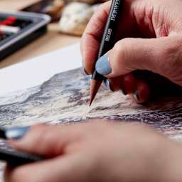 Tinted Charcoal Pencils Glowing Embers