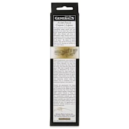 General's Cedar Pencils - No. 2, Box of 12, back of the packaging