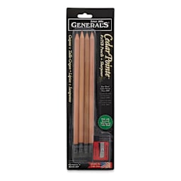 General's Cedar Pencils -  Front of blister package of 5 Piece Set