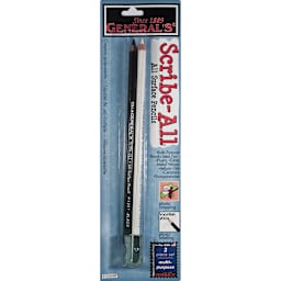 Scribe-All Pencils & Sharpener Set 2 Pieces, Black & White - Peggable