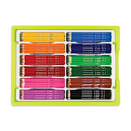 Jolly X-Big Colored Pencils - Contents of Class pack shown in storage tray
