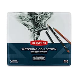 Derwent Sketching Collection - Set of 24 (front of tin)