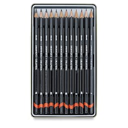 Derwent Graphic Pencils - Soft Set of 12 (Contents of Package)