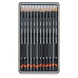 Derwent Graphic Pencils - Hard Technical, Set of 12, contents