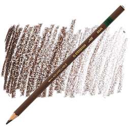 Stabilo Colored Marking Pencil - Brown pencil and swatch