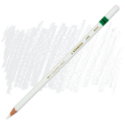 Stabilo Colored Marking Pencil - White pencil and swatch