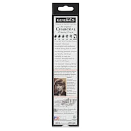 General's Charcoal Pencils - Set of 7, back of the packaging