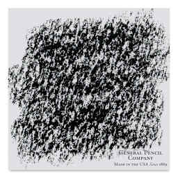 General's Charcoal Pencil - Black, 2B swatch