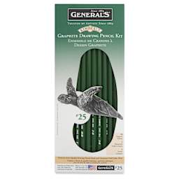 General's Kimberly Graphite Pencils Set - Drawing Pencil Kit, Pkg of 10, front of pack