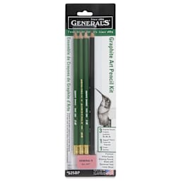 General's Kimberly Graphite Pencils Set - Art Pencil Kit, Pkg of 5, front of pack