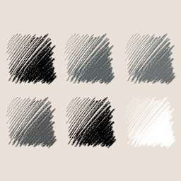 Conté à Paris Sketching Pencils - Drawing, Set of 6, swatches