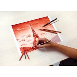 Conté à Paris Sketching Pencil - Sanguine XVII, used in artwork