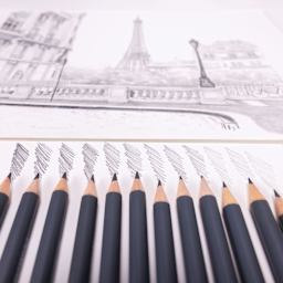 Conté à Paris Sketching Pencils - Graphite, Set of 12