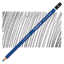 Staedtler Lumograph Drawing and Sketching Pencil - 6B pencil and swatch