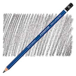 Staedtler Lumograph Drawing and Sketching Pencil - 8B pencil and swatch