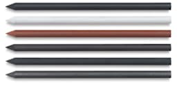 Cretacolor Leads Set of 6 assorted color Graphite Leads shown horizontally
