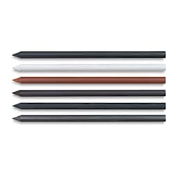 Cretacolor Leads Set of 6 assorted color Graphite Leads shown horizontally