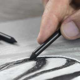 Hand using Cretacolor Nero Lead