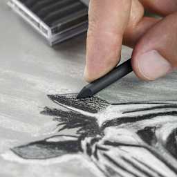 Hand using a Cretacolor Charcoal Medium Lead