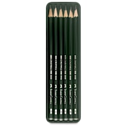 Faber-Castell 9000 Pencil Set - Drawing Set, Set of 6, contents