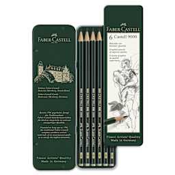 Faber-Castell 9000 Pencil Set - Drawing Set, Set of 6