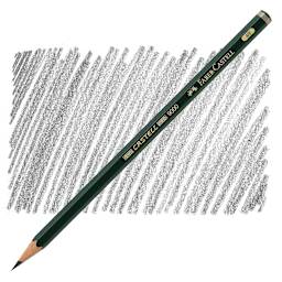 Faber-Castell 9000 Pencil - Graphite, 4B pencil and swatch