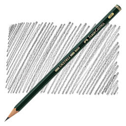 Faber-Castell 9000 Pencil - Graphite, 2B pencil and swatch