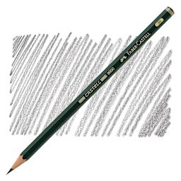 Faber-Castell 9000 Pencil - Graphite, 3B pencil and swatch