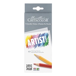 Cretacolor Artist Studio Coloring Pencil Set, 12-Colors