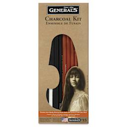 General's Charcoal Pencil Drawing Kit No. 15, front of the packaging