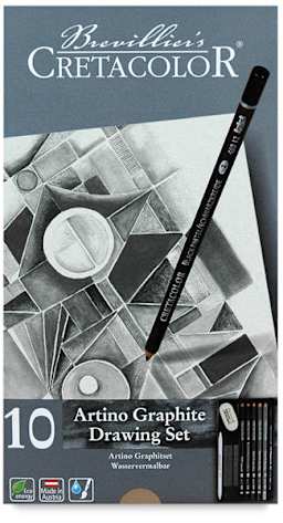 Artino Watersoluble Graphite Tin Box Set, with 10 Pieces