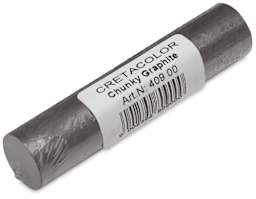 Chunky Graphite Stick - Angled view of Stick with label