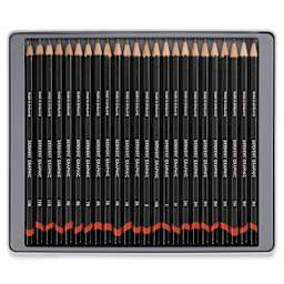 Derwent Graphic Pencils - Complete Graphite, Set of 24, contents