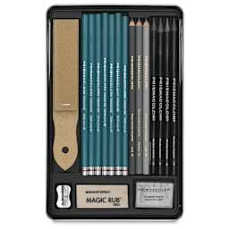 Prismacolor Graphite Drawing Set - Graphite, Set of 18, contents