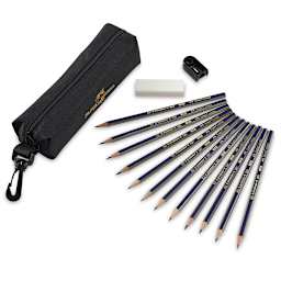 Faber-Castell Art-On-The-Go Drawing Set - Top view of components of Drawing set shown 